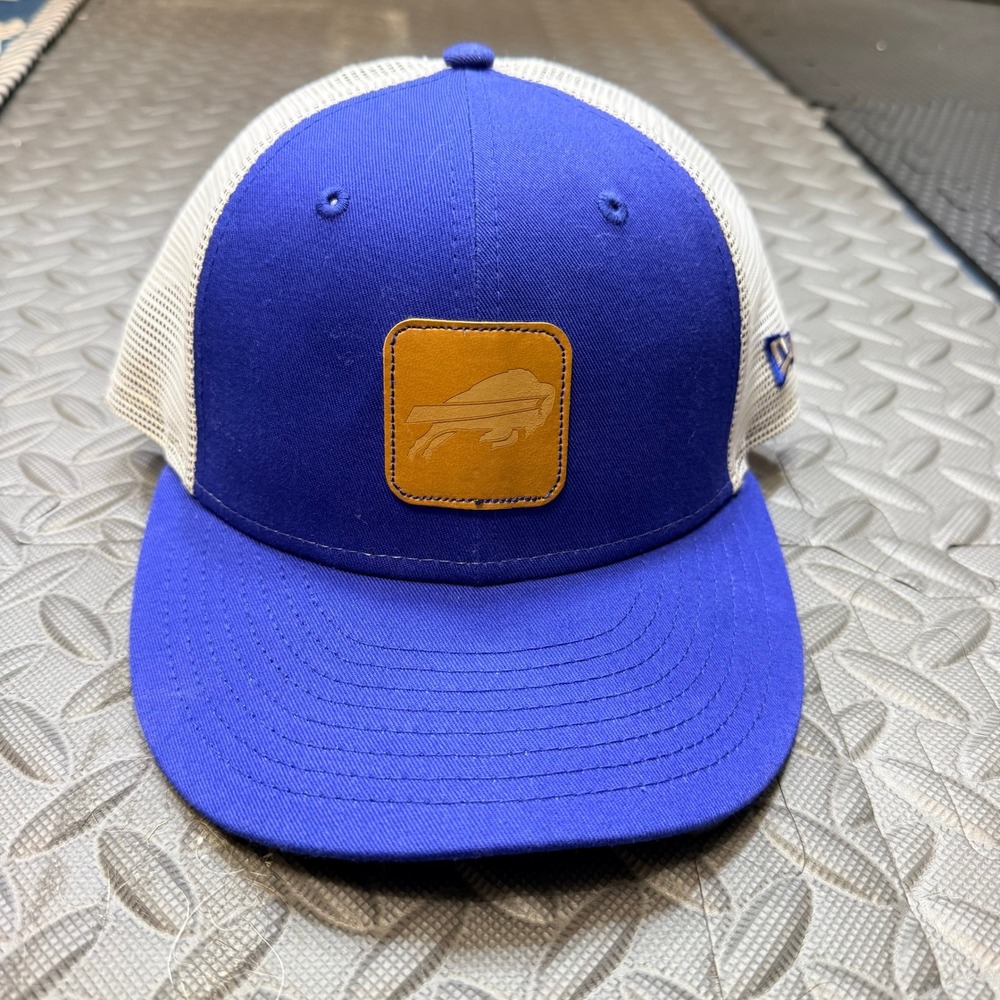 New Era 9FIFTY Buffalo Bills NFL Mens Blue Mesh Snapback‎ Trucker Hat Football